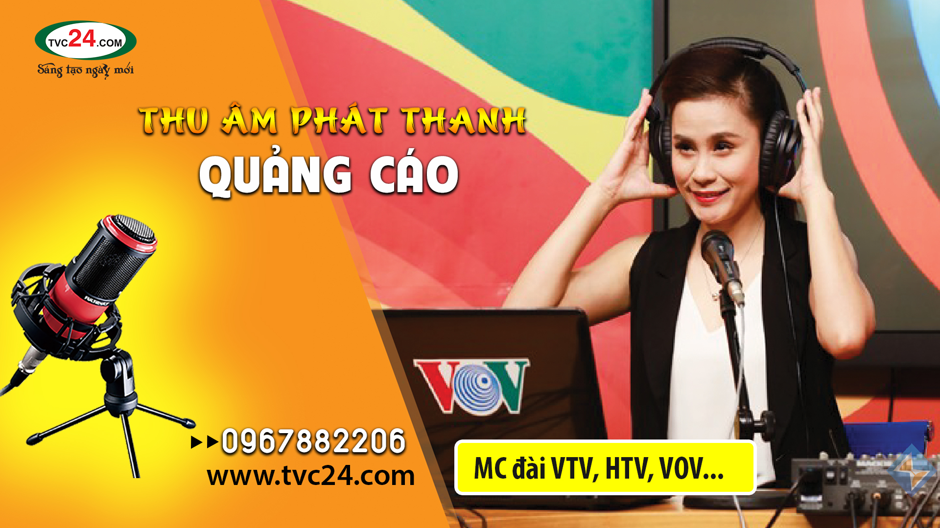 Thu âm quảng cáo VOV giao thông Dự án BĐS Bố Hạ MC nam giọng miền Bắc